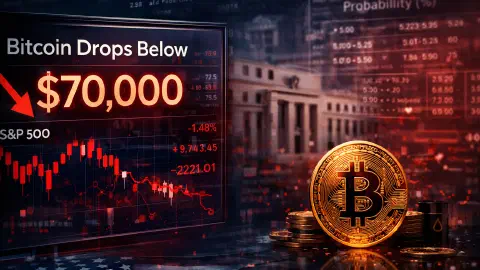 Bitcoin Slips Under $70K as Fed Cut Hopes Keep Fading