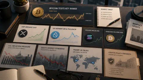 Crypto Market Brief: Bitcoin Tests $82K as XRP Breaks Out